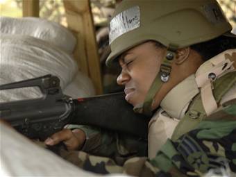First Expeditionary Airman Combat Skills training session taught at Hanscom