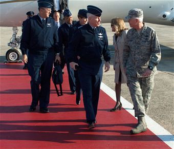 Gen. Shelton visits Hanscom
