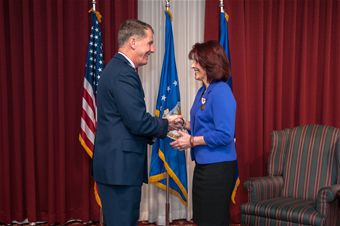 Former commander returns for retirement